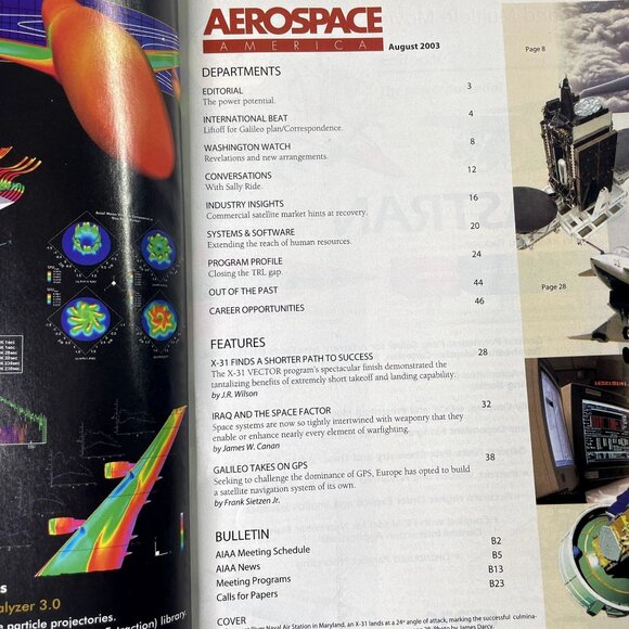 Aerospace America Magazine u August 2003 Vol 41  No 8 X 31 Success - Picture 3 of 4